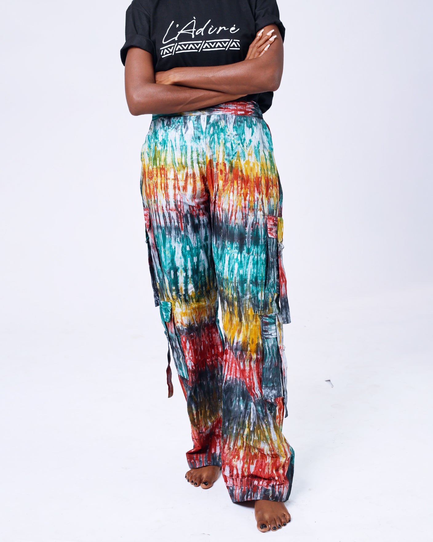 ASHABI Multicolored Combat Pants